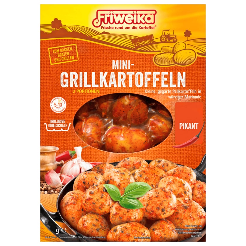Friweika Mini-Grillkartoffeln pikant 400g